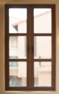 Close-up of window in house