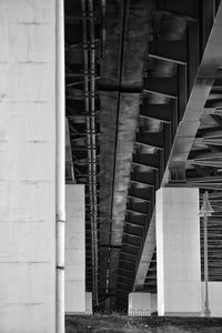 High angle view of bridge