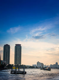 View of city at waterfront