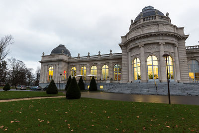 View of historical building against cloudy sky