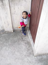 Full length of a boy standing