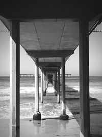 View of pier over sea