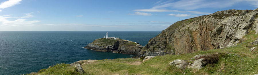 Panoramic view of sea against sky