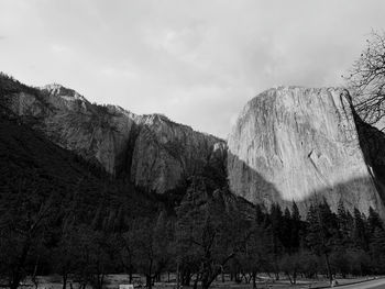 Panoramic view of mountains against sky