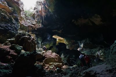 Rock formation in water