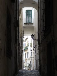 Narrow alley amidst buildings