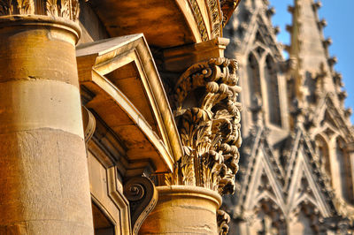 Low angle view of historic building