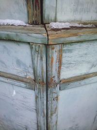 Close-up of wooden door