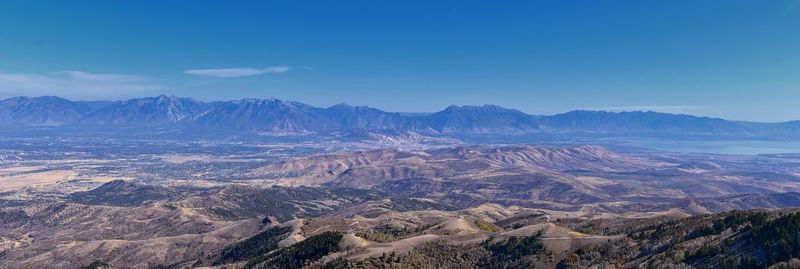 Butterfield canyon oquirrh rio tinto bingham copper mine, salt lake  fall. utah, united states.