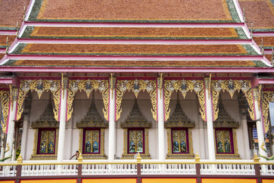 Low angle view of temple