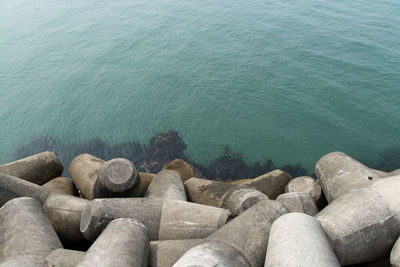 Groyne in sea