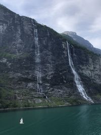 Waterfalls. geiranger, norway.