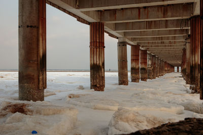 View of pier over sea