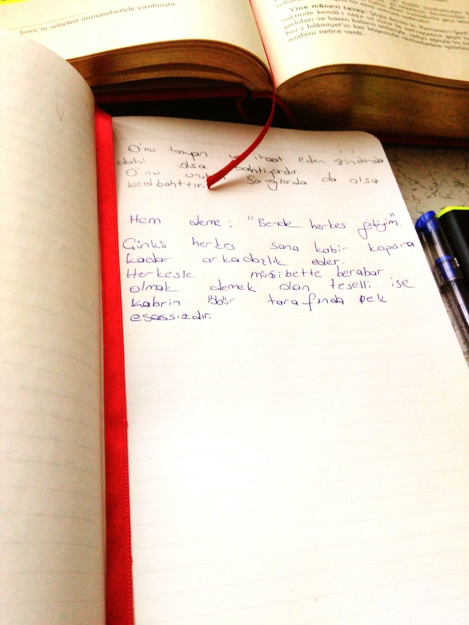 indoors, book, paper, education, text, pen, close-up, still life, table, communication, open, document, page, pencil, western script, part of, no people, copy space, handwriting, simplicity