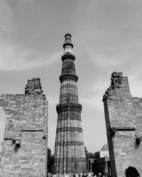 Low angle view of historical building