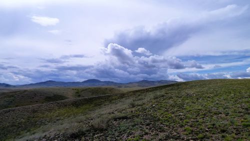 Scenic view of landscape against sky