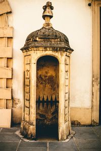 Entrance of historic building