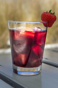 Close-up of drink in glass