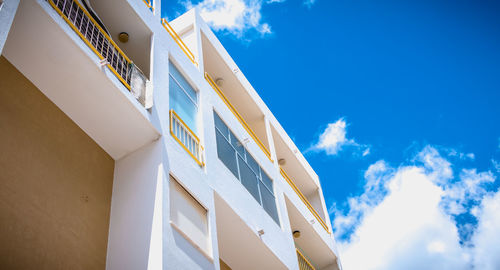 Low angle view of building against sky