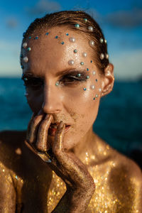 Fashion portrait of a young woman