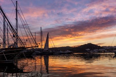 Boats at harbor