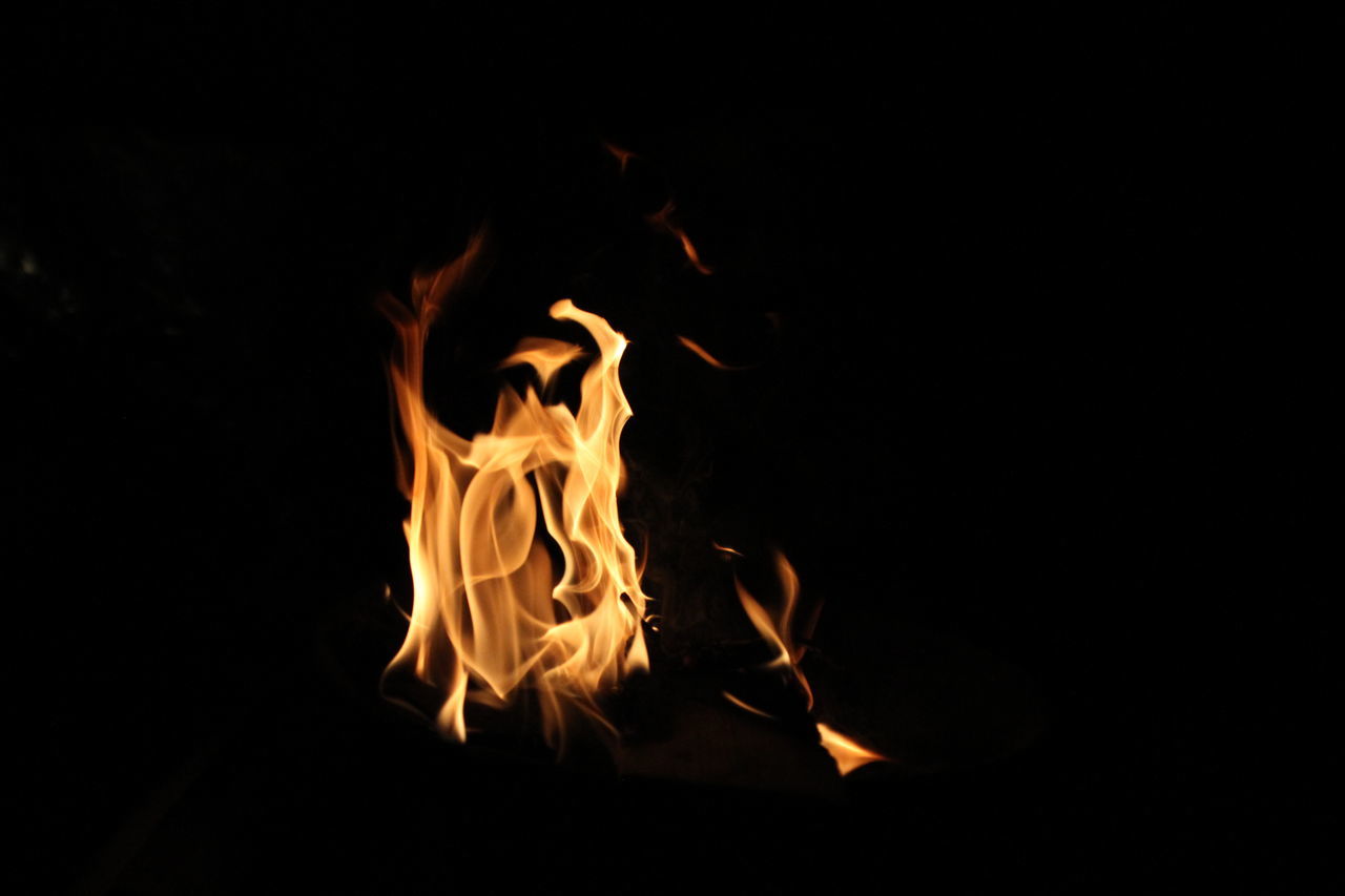 burning, fire, flame, darkness, heat, black background, motion, light, no people, nature, night, glowing, orange color, close-up, copy space, studio shot, yellow, warning sign, campfire, font, black, dark, sign, indoors, long exposure