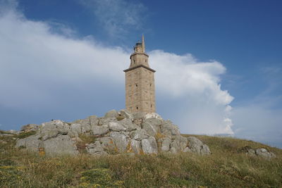 Low angle view of historical building