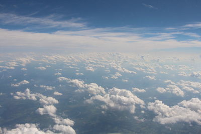 Low angle view of clouds in sky