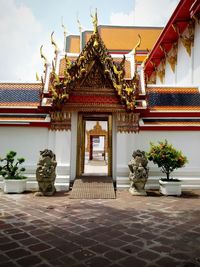 Entrance of building