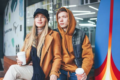 Portrait of young couple