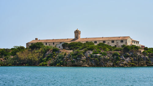 Isla del rey or bloody island near mahon, menorca, spain