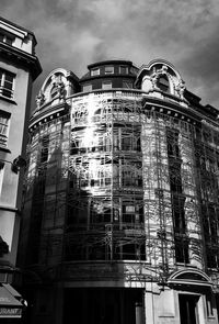 Low angle view of building against sky