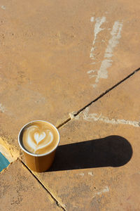 Close-up of coffee on table