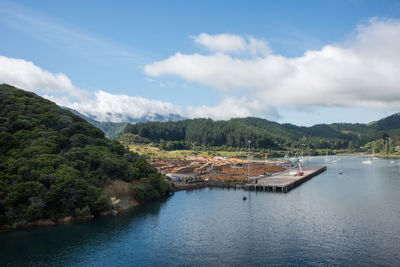 Scenic view of river against sky