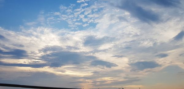 Low angle view of clouds in sky