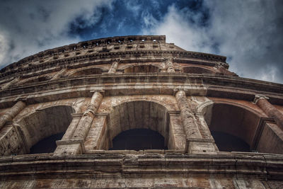 Low angle view of historical building