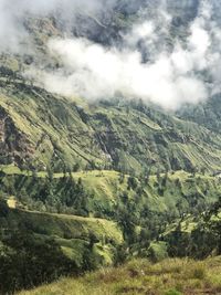 High angle view of landscape against sky