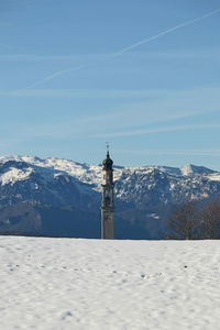 Scenic view of winter land