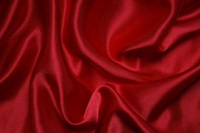 Full frame shot of red fabric