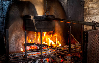 Close-up of fire
