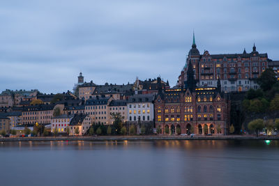 View of buildings at waterfront