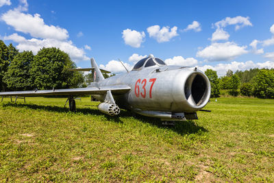 Polish attack aircraft lim-6bis also called fresco. ketrzyn, poland, 11 june 2022
