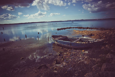 Scenic view of sea against sky