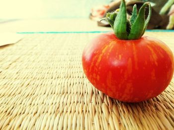 Close-up of tomatoes on table