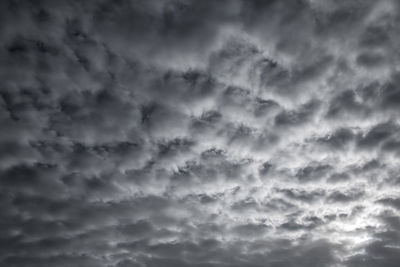 Low angle view of storm clouds in sky
