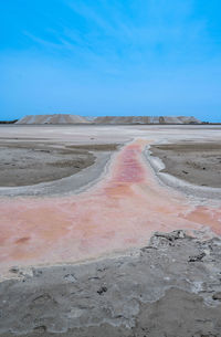 Scenic view of desert against sky