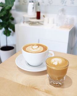 Close-up of coffee on table