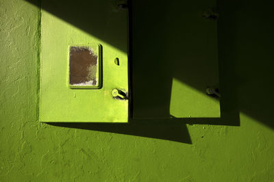 Close-up of closed door
