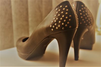 Close-up of low section of shoe