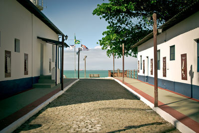 View of swimming pool against sky